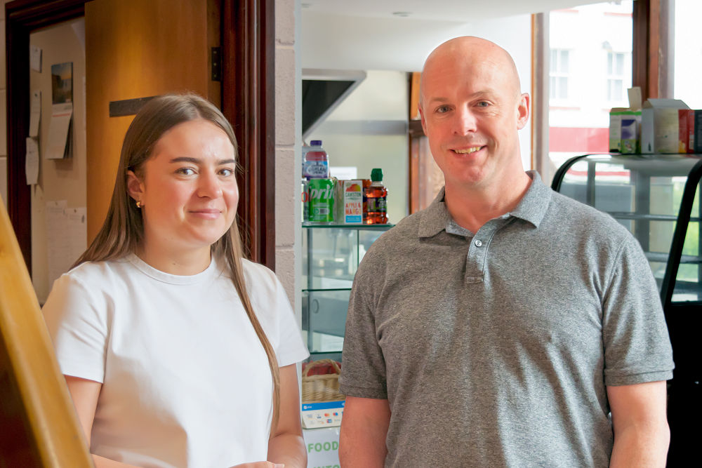 Development Manager Patrick and Administration Officer Weronika